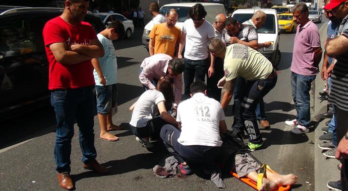 Beyoğlu'nda feci kaza