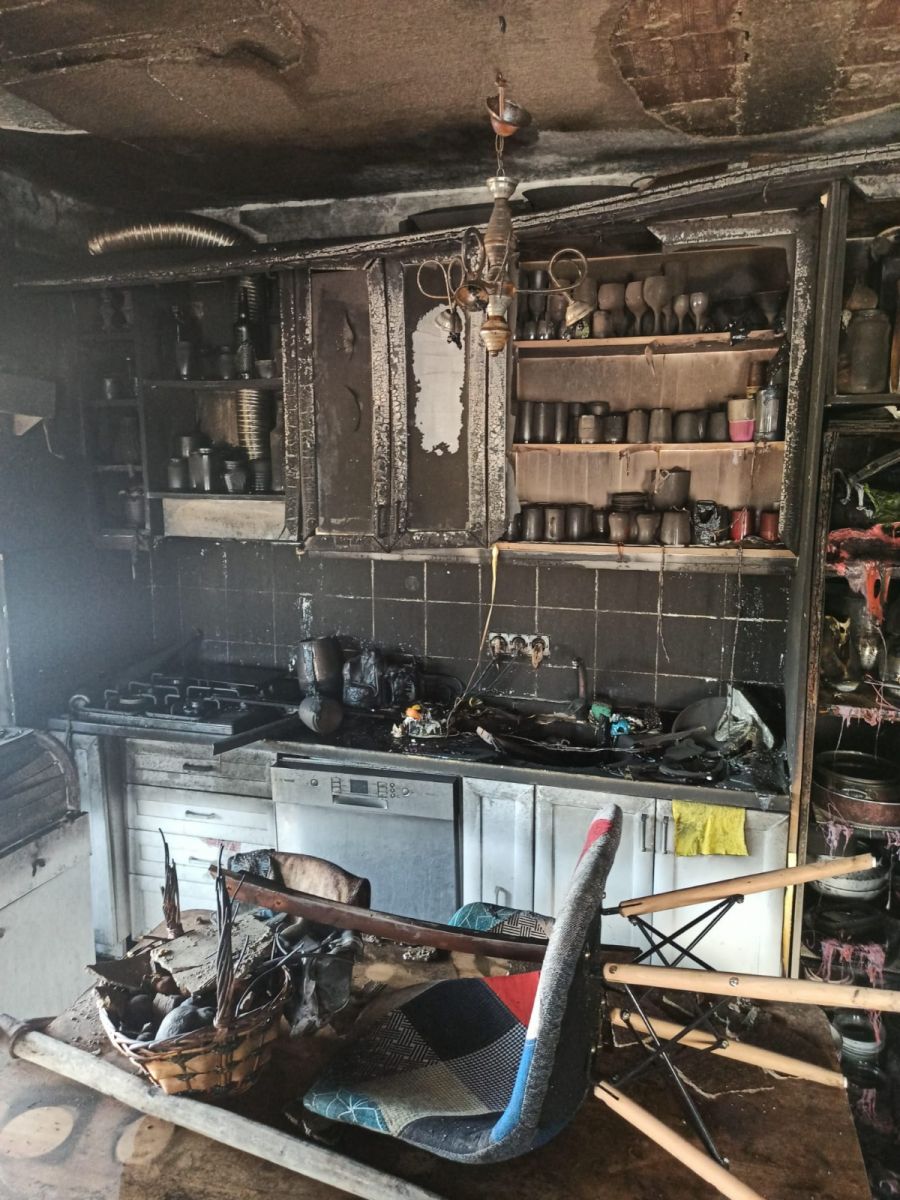 Bodrum'da korkutan yangın