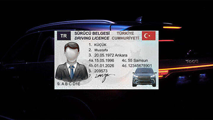 Yeni ehliyetlerde heyecanlandıran Togg sürprizi! Artık üzerinde yer alacak