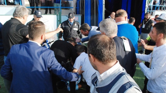 3. Lig'de oynanan maçta kavga çıktı