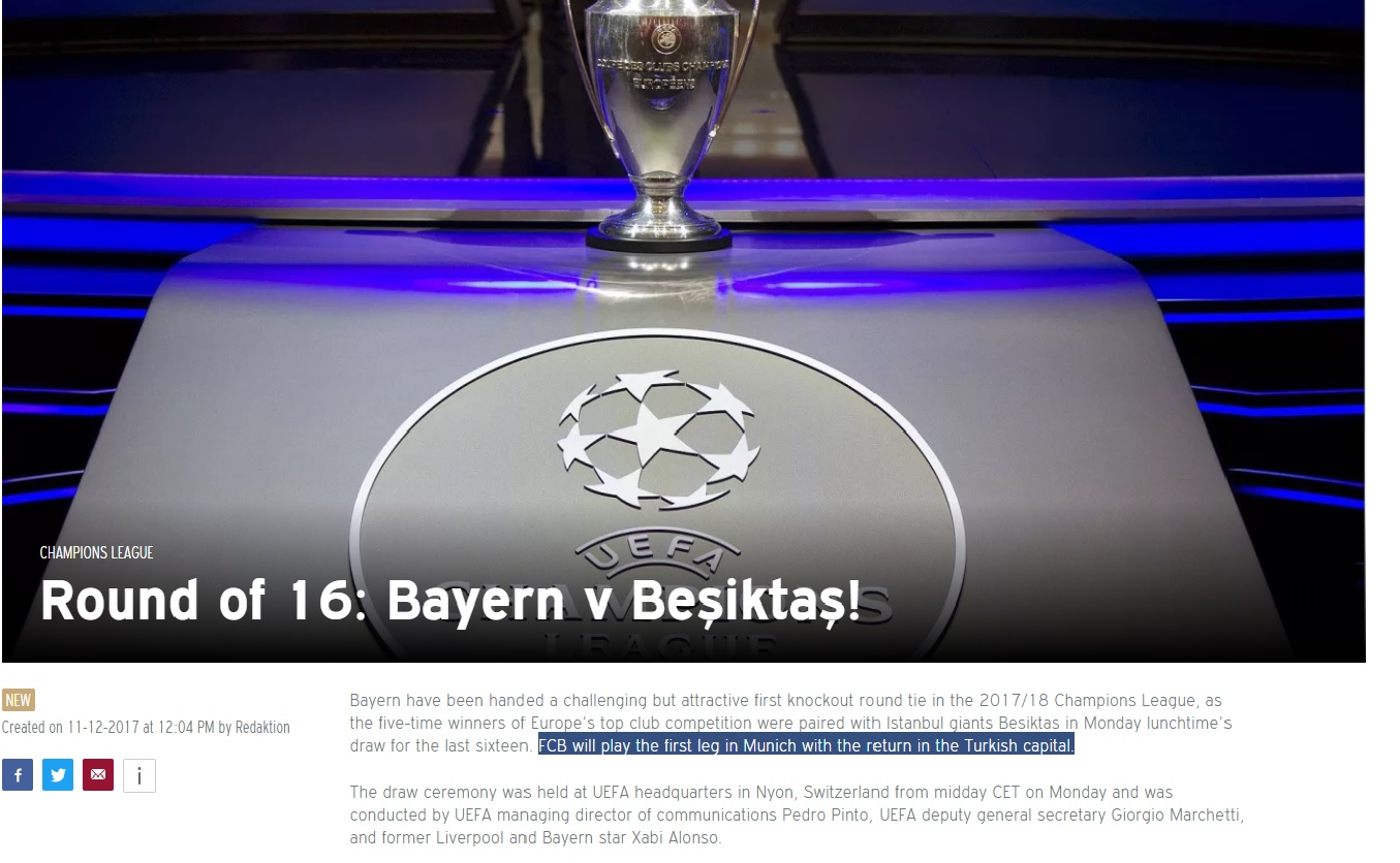 Bayern Münih'ten tarihî gaf, İstanbul'u başkent yaptılar