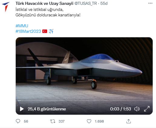 TUSAŞ'dan heyecanlandıran paylaşım: Gökyüzünü dolduracak kanatlarıyla