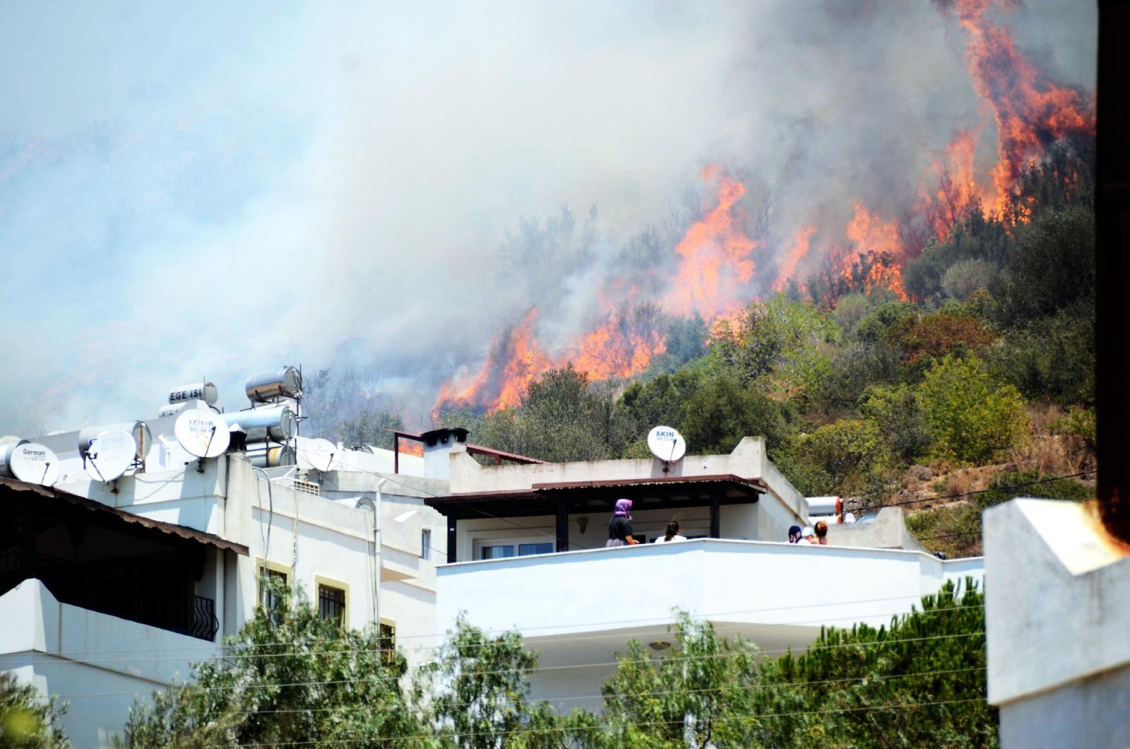 Bodrum yine alev alev