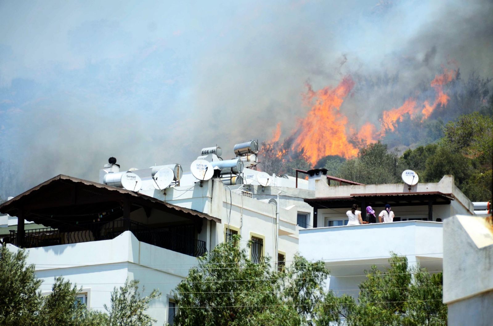 Bodrum yine alev alev