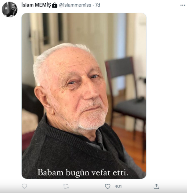 İslam Memiş’in acı günü! Babasını kaybetti