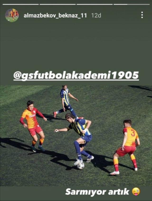 Galatasaray’dan Fenerbahçe kalesine gol yağmuru! Genç futbolcudan olay gönderme