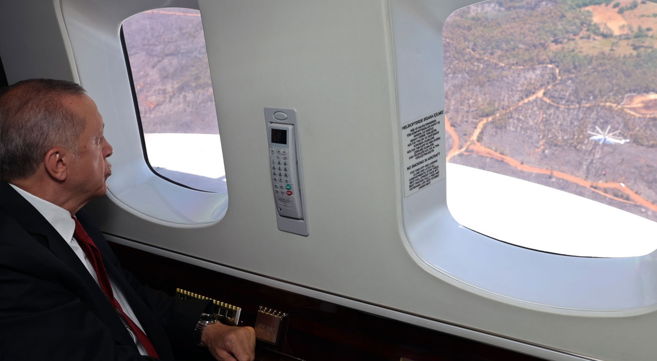 Son dakika: Cumhurbaşkanı Erdoğan yangın bölgesinde!