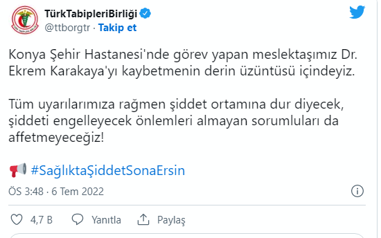 Son dakika: Konya Şehir Hastanesi'nde dehşet! Tıbbi Sekreter doktor Ekrem Karakaya'yı öldürdü! Kendisi de intihar etti...