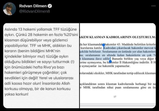 Rıdvan Dilmen belge paylaşarak çağrıda bulundu: Görüşmeler başladı kaosa hazır olun