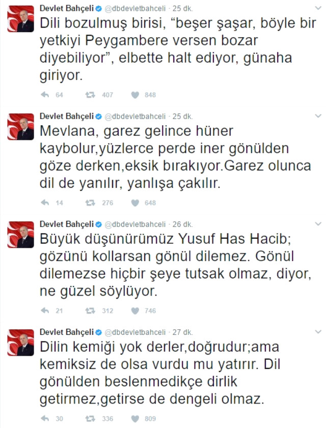 Bahçeli Deniz Baykal'ın skandal çıkışına tepki gösterdi