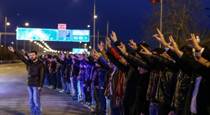 Bahçeli Ankara'da böyle karşılandı Bahçeli Ankara'da böyle karşılandı