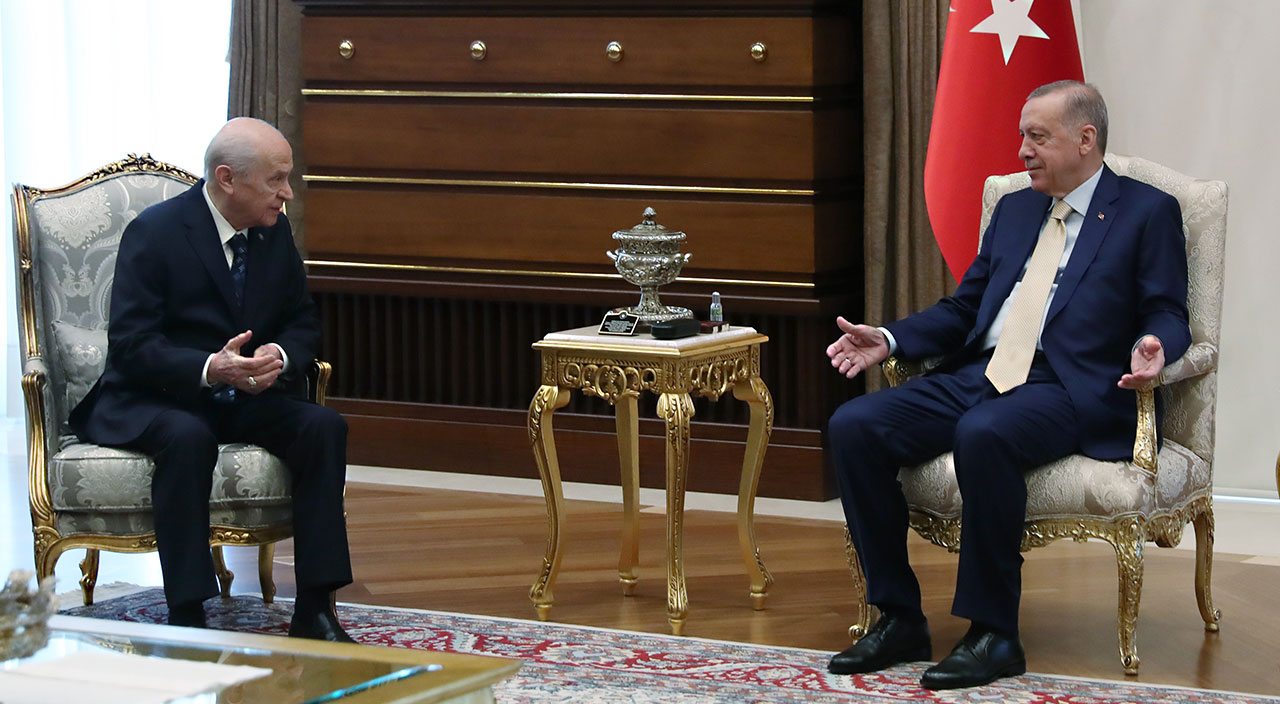 Külliye'de sürpriz zirve: Cumhurbaşkanı Erdoğan, Devlet Bahçeli'yi kabul etti