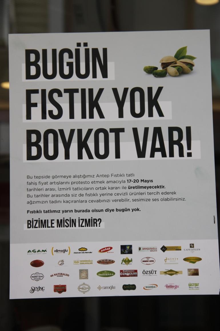 Baklavacıya giren bu yazıyı gördü!