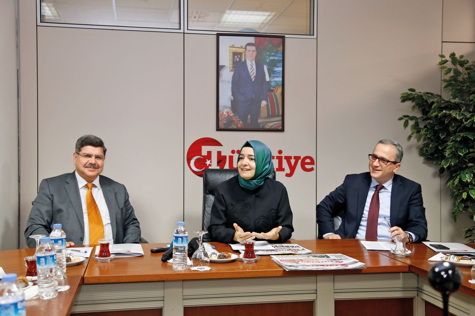 Yazı İşleri toplantımıza konuk olan Bakan Kaya: Sahipsiz çocuk bırakmıyoruz