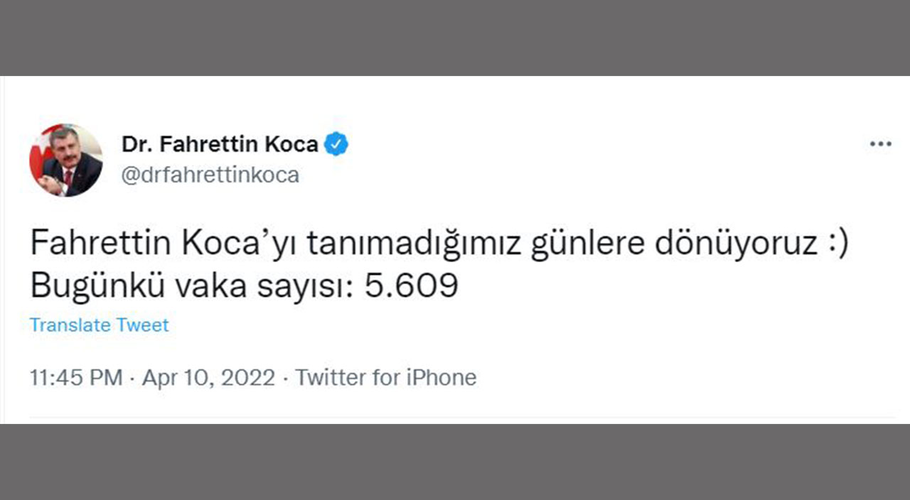 Bakan Koca’dan güldüren paylaşım: Fahrettin Koca’yı tanımadığımız günlere dönüyoruz