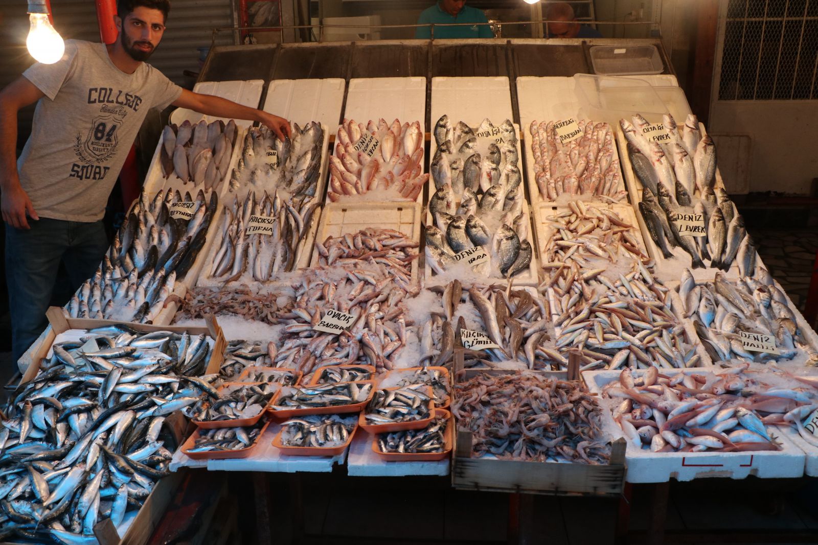 Tezgahlar balıkla doldu taştı, fiyatlar yarı yarıya düştü