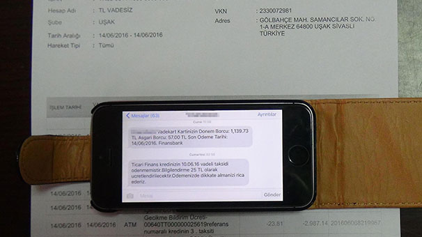 Bankadan gelen '25 TL ücretli' SMS kızdırdı