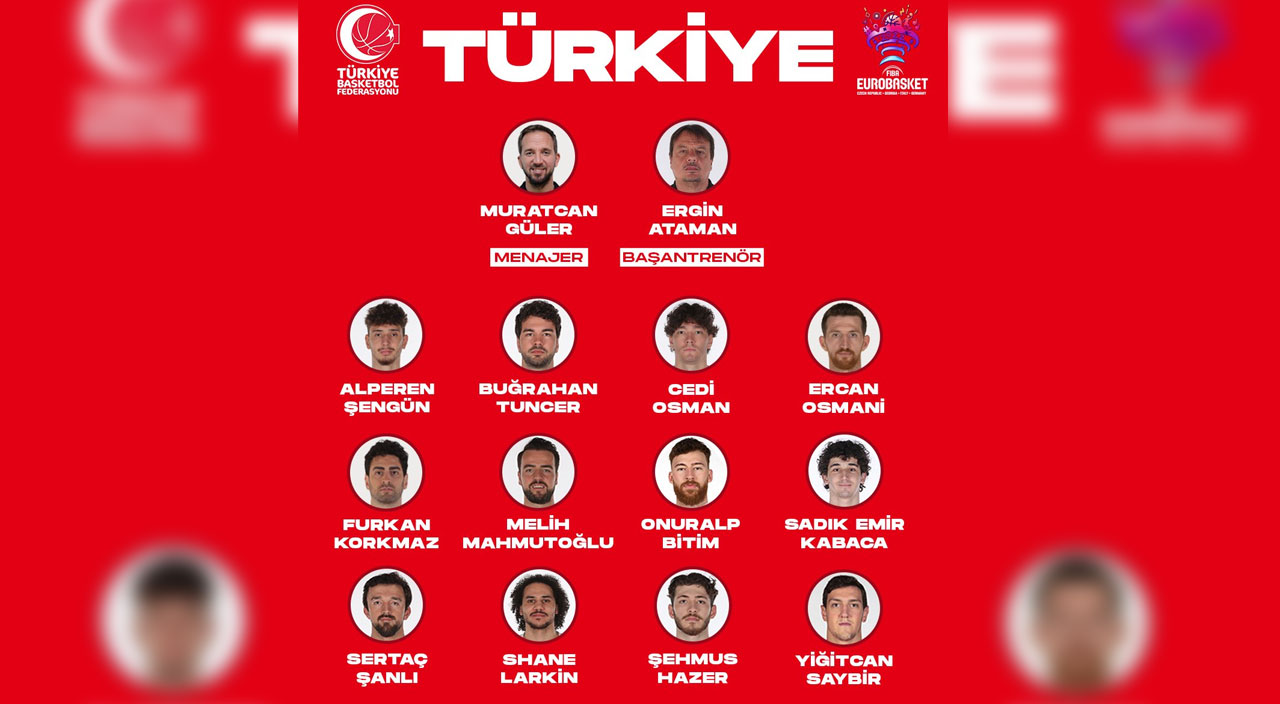 Türkiye'nin EuroBasket 2022 kadrosu belli oldu! Ergin Ataman 12 Dev Adam'ı açıkladı