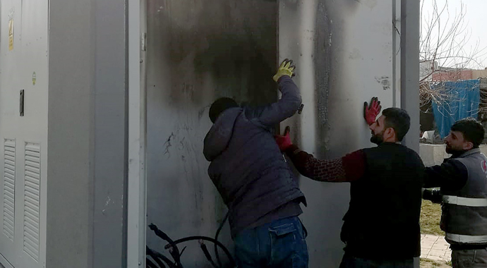 Batman’da elektrik trafosu kundaklandı