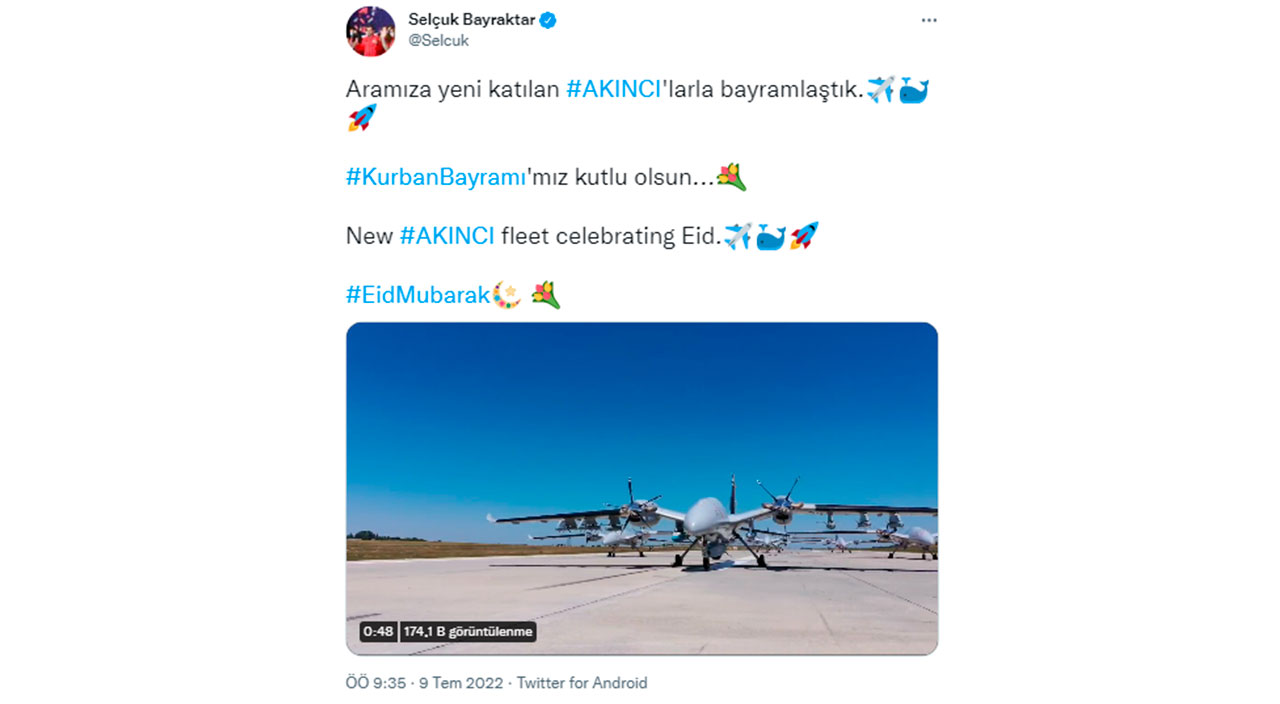 7 AKINCI TİHA'dan bayram fotoğrafı! Selçuk Bayraktar paylaştı