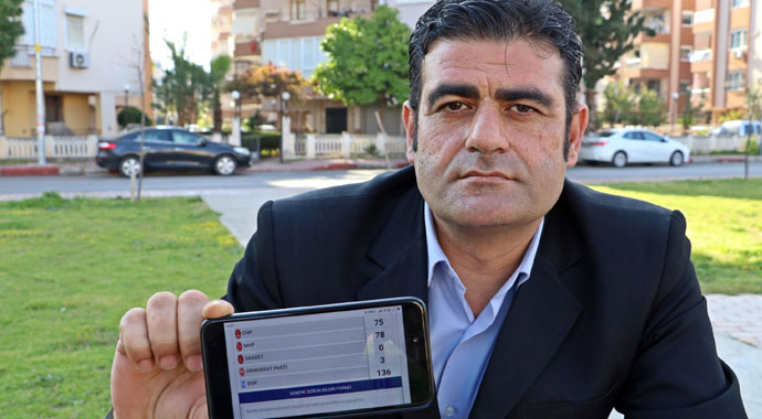 Oy kullandığı sandıktan sıfır oy aldı!