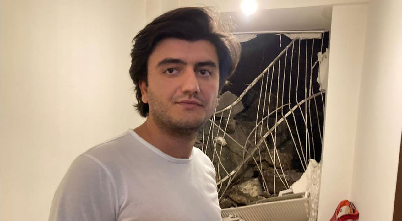 Evde otururken ne olduğunu anlamadılar... Üzerlerine kaya parçası düştü! Evde otururken ne olduğunu anlamadılar... Üzerlerine kaya parçası düştü!