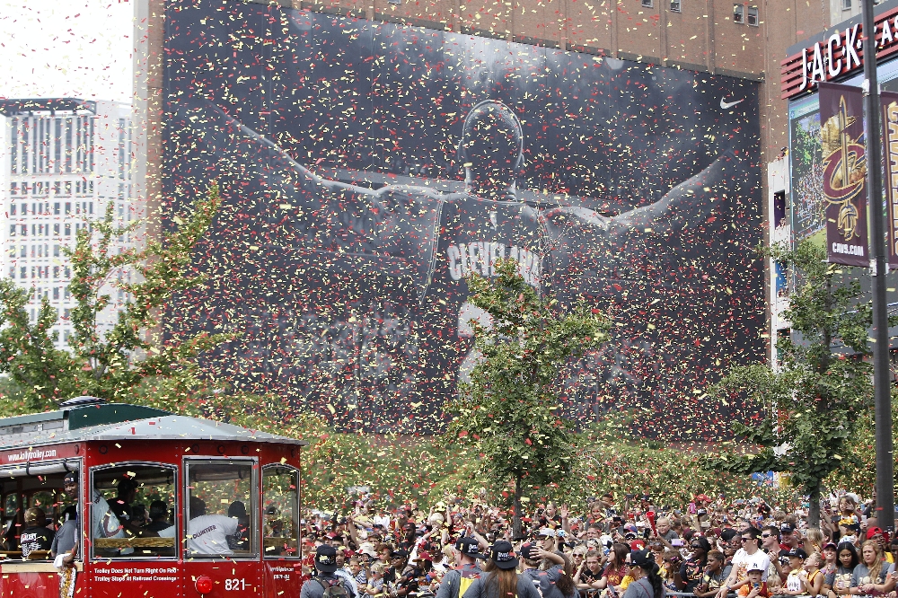 Cleveland’ta şampiyonluk kutlamaları