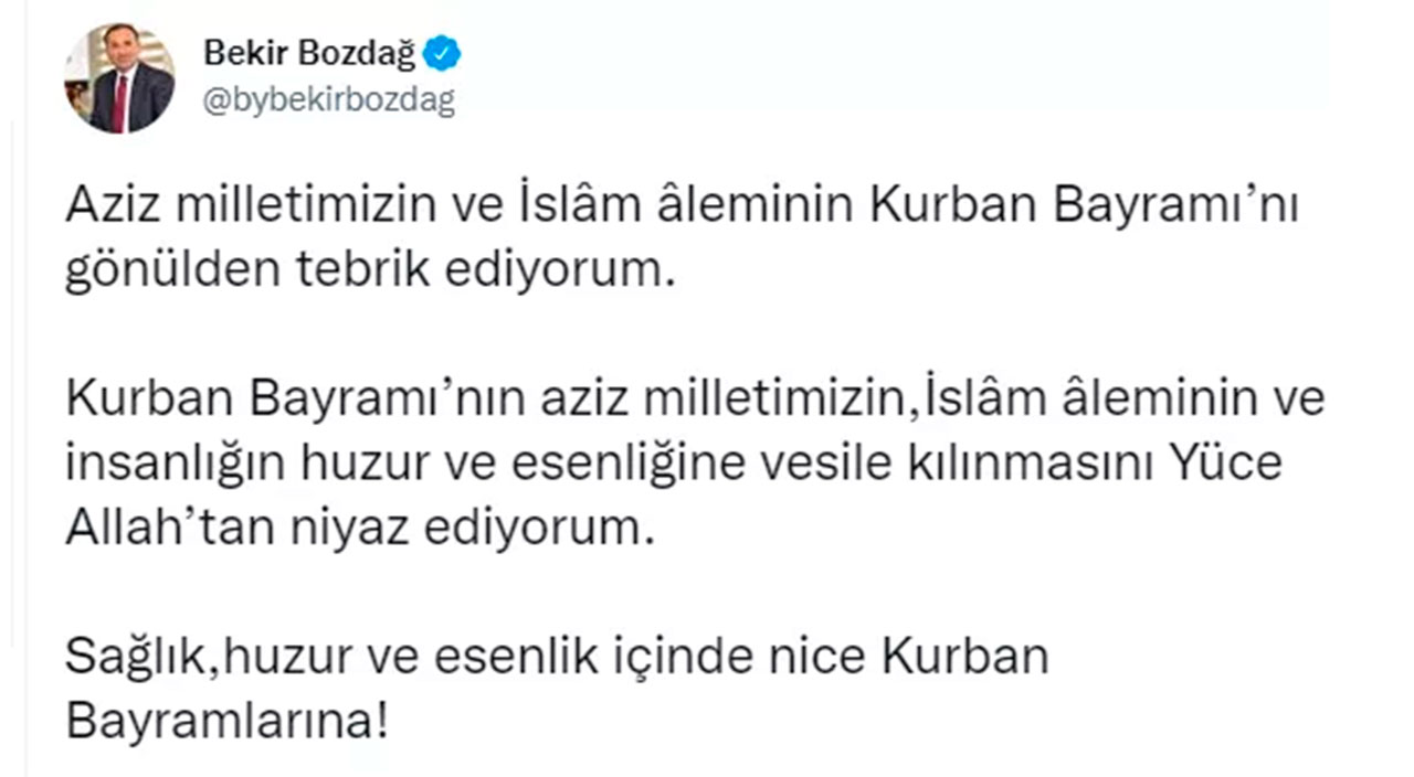 Cumhurbaşkanı Erdoğan'dan ve siyasilerden Kurban Bayramı mesajları