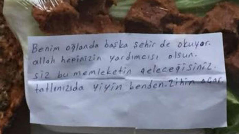 Lokantacının öğrencilere yazdığı not efsane oldu