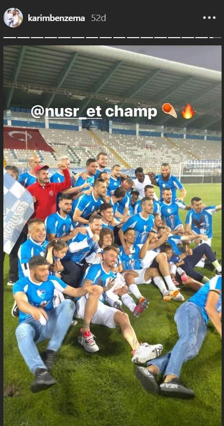 Real Madrid'in yıldızı Benzema'dan Büyükşehir Belediye Erzurumspor paylaşımı