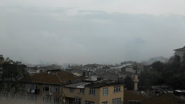 Taraftarlar meşalelerle Beşiktaş'ı yaktı