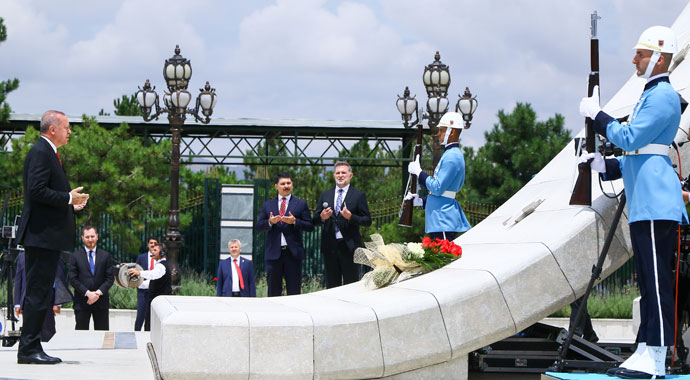 Beştepe'de anma töreni düzenlendi