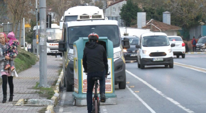 Bisiklet yolları işgal altında