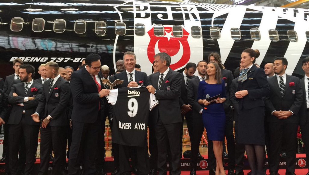 THY Beşiktaş'a uçak verdi