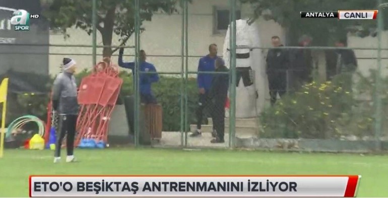 Samuel Eto'o Beşiktaş idmanında