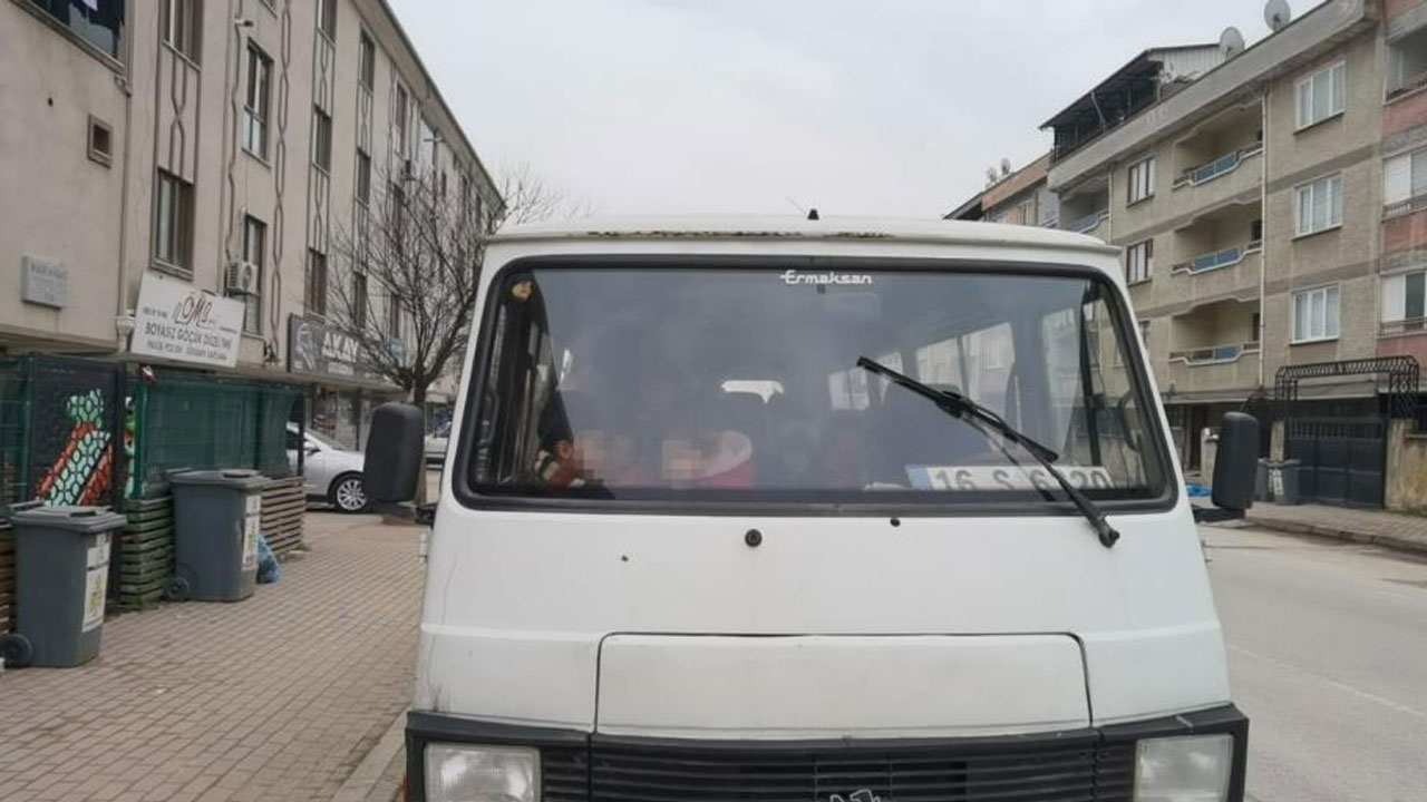 Kuran kurs öğrencilerini taşıyan servis sürücüsü alkollü çıktı