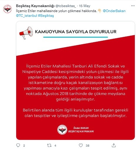 Beşiktaş'taki 'gizemli tünel' için inceleme başlatıldı Beşiktaş'taki 'gizemli tünel' için inceleme başlatıldı