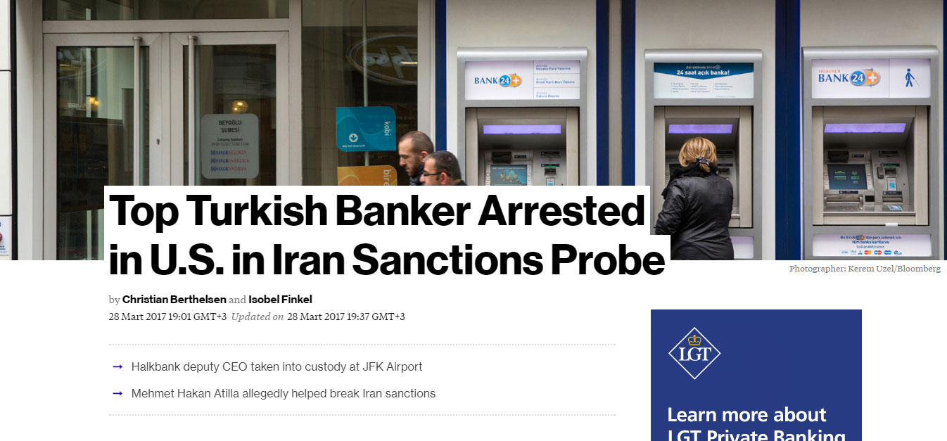 Bloomberg: Halkbank Genel Müdür Yardımcısı Hakan Atilla ABD'de gözaltına alındı