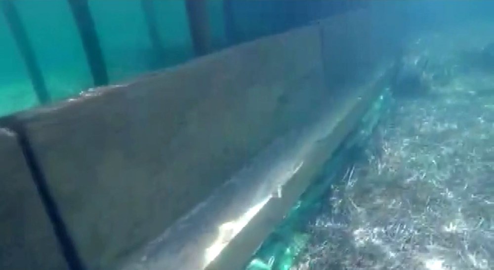 Bodrum'da deniz altında kaçak yapı