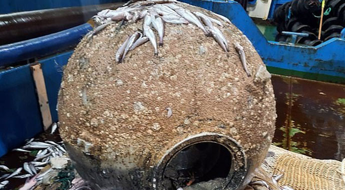 Birinci Dünya Savaşı’ndan kalma 350 kiloluk mayın patlatılarak imha edildi