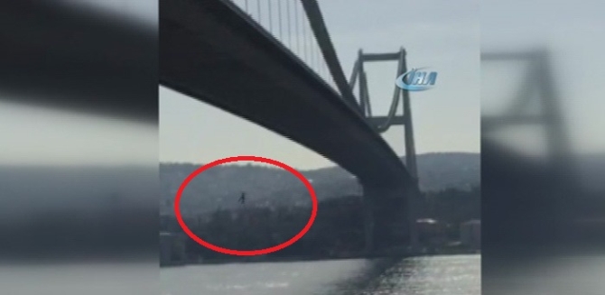 Boğaz Köprüsünden böyle atladı