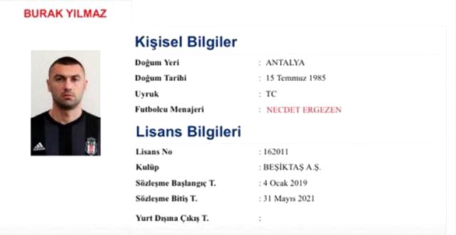 Beşiktaş, Burak Yılmaz'ın sözleşmesini uzattı