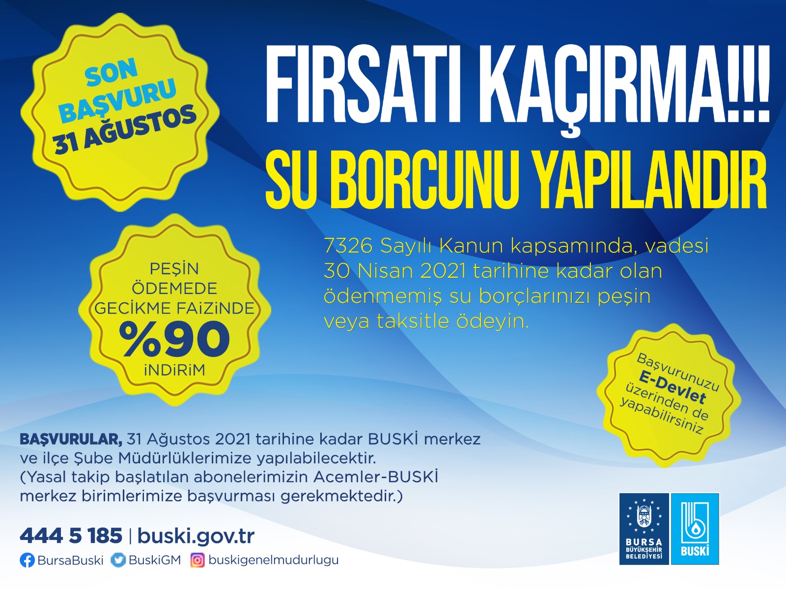 Bursa'da su borçları yapılandırılıyor