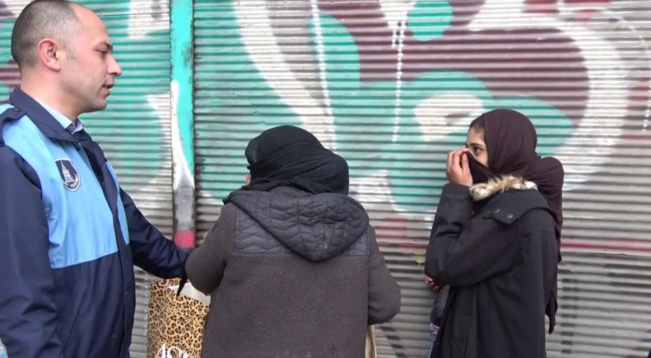 Karaköy’de dilencinin üzerinden 1850 TL çıktı