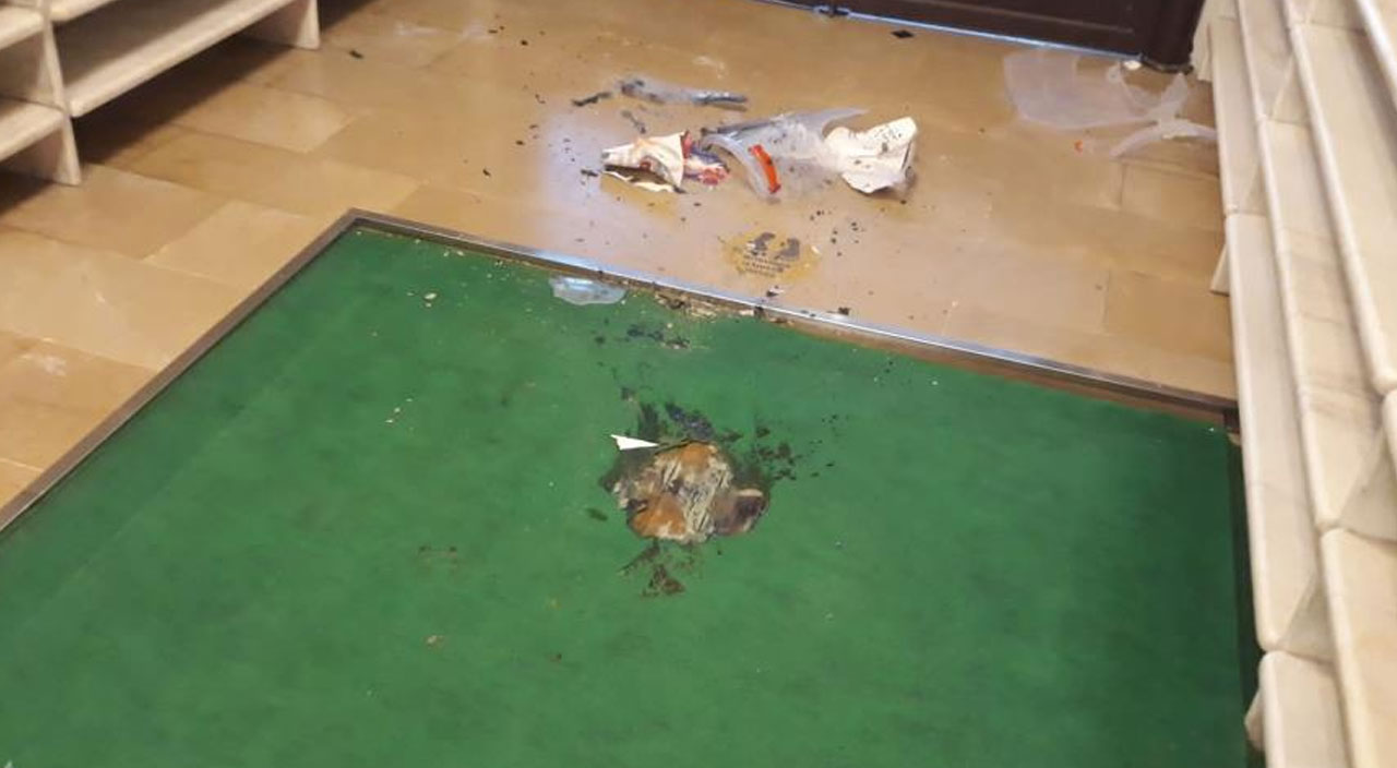 Zonguldak’ta çirkin olay: Camiyi yakmaya çalıştı, çöp kutusuna zarar verdi