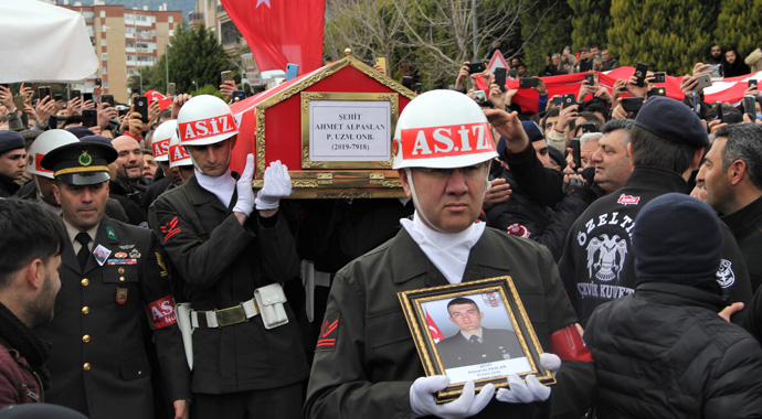 İdlib şehitlerimizi uğurluyoruz