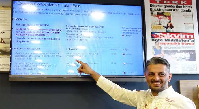 Kremlin sözcüsünün sorduğu börekler Moskova'ya ulaştı