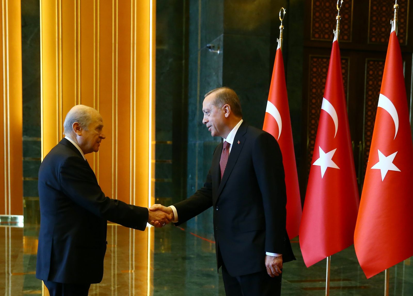 Devlet Bahçeli ilk kez 29 Ekim kutlaması için Beştepe'de