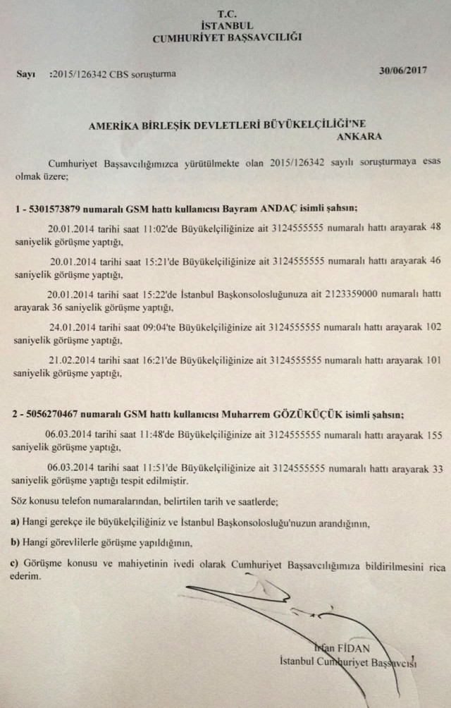 Başsavcılık’tan ABD’ye flaş MİT tırları cevabı