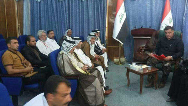 Irak'ın Diyala iline bağlı Mendeli ilçesinde halk sokaklara döküldü